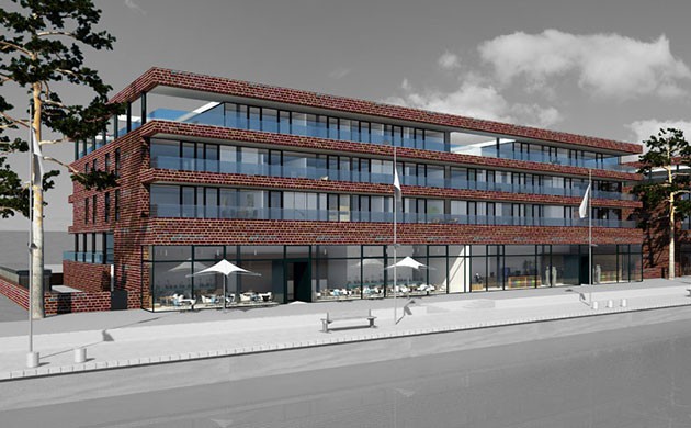 NewPort Bremerhaven, Neubau eines Wohn- und Geschäftshauses, 3. Rang - Winfried Elflein Architekten